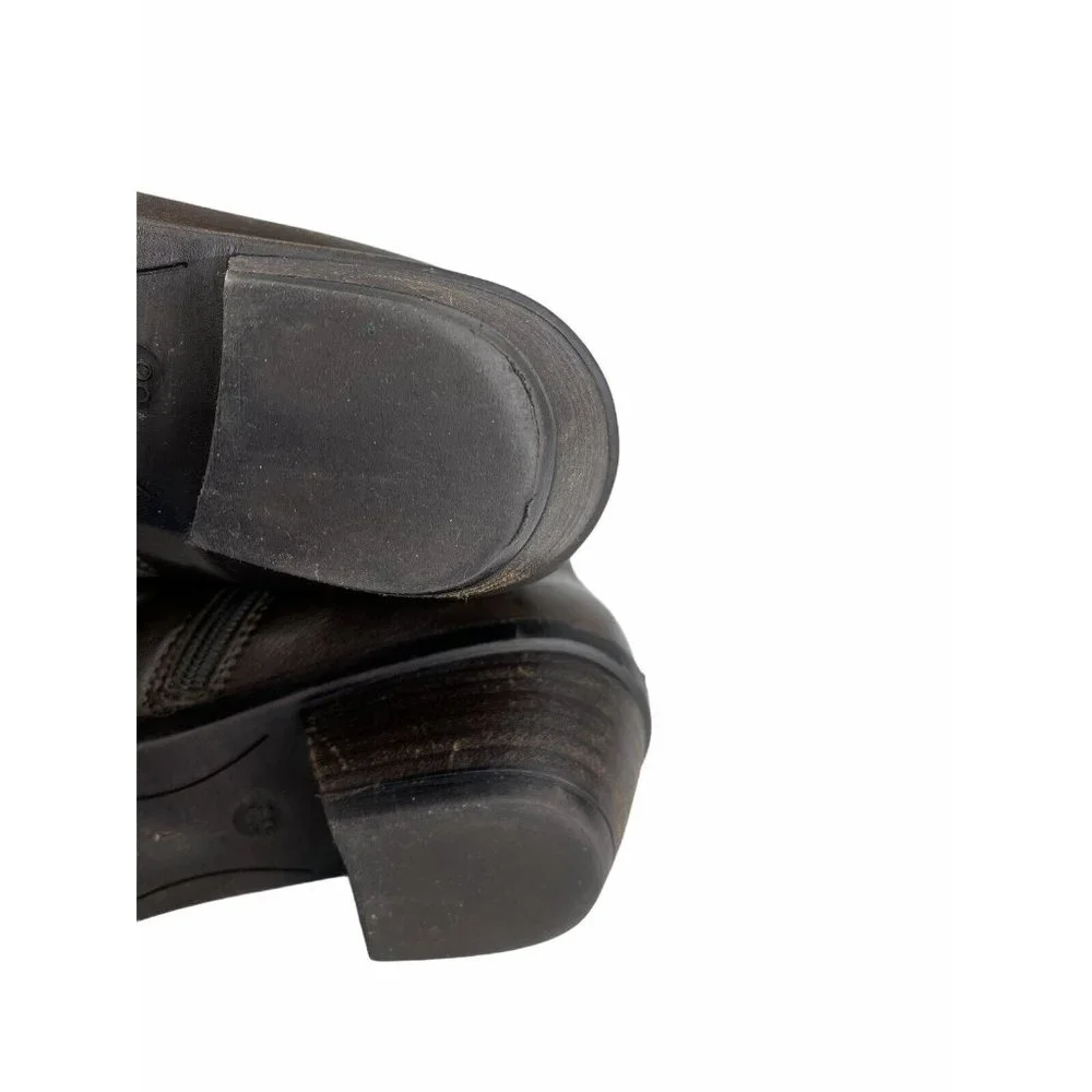 Minelli Womens‎ Brown Pointy Toe Leather Western Boots Size EU 38 US 7 - Picture 10 of 11